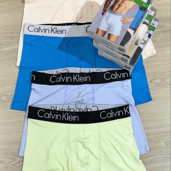 NWT MENS CALVIN KLEIN MICROFIBER STRETCH BOXER BRIEFS 3 PACK SEALED BOX - Picture 3 of 7